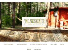 Tablet Screenshot of pinelandscenter.org